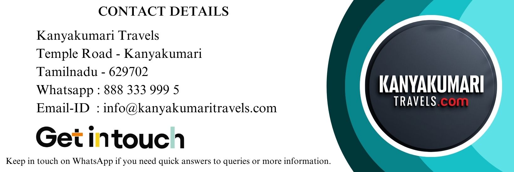 Southindia Travels Contact Information